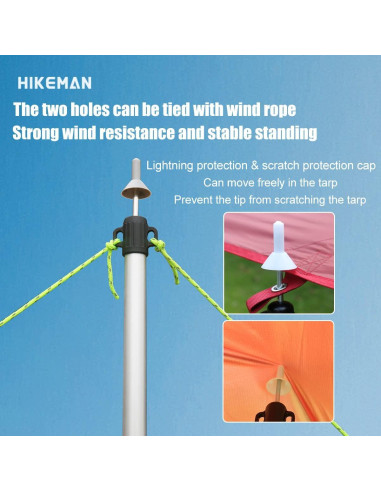 Poste de Camping Ajustable HIKEMAN Aluminio 90-230cm