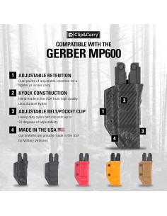 Funda Kydex Clip & Carry para Multiherramienta Gerber MP600 2