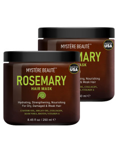 Mascarilla Capilar Hidratante Romero MYSTERE BEAUTE 2 Paquete 8.5 oz