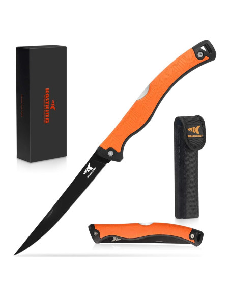 Cuchillo Plegable KastKing para Filetear 16.5 cm Acero Inoxidable