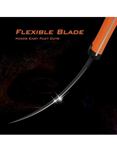 Cuchillo Plegable KastKing para Filetear 16.5 cm Acero Inoxidable