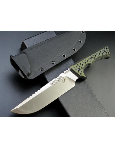 Cuchillo Fijo Eafengrow EF146 Acero Sleipner 19 cm Mango G10