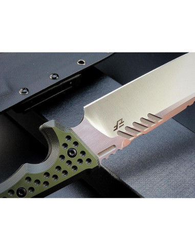 Cuchillo Fijo Eafengrow EF146 Acero Sleipner 19 cm Mango G10