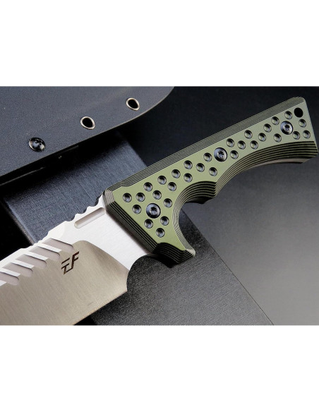 Cuchillo Fijo Eafengrow EF146 Acero Sleipner 19 cm Mango G10