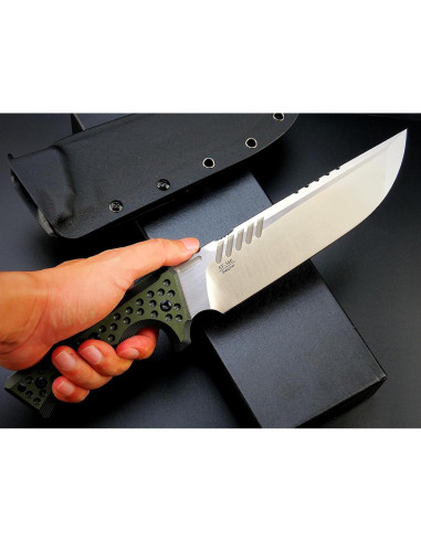 Cuchillo Fijo Eafengrow EF146 Acero Sleipner 19 cm Mango G10