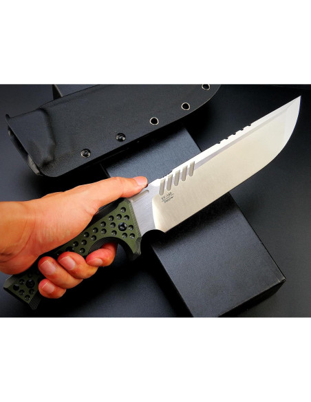 Cuchillo Fijo Eafengrow EF146 Acero Sleipner 19 cm Mango G10