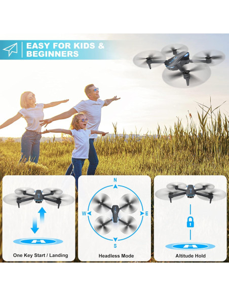 Drone Hiturbo S20 con cámara 1080P y 2 baterías