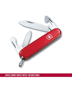 Cuchillo Suizo Victorinox Recruit 10 Funciones Rojo 8.41 cm 2