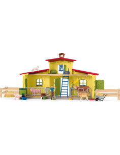 Juego de Granja Schleich 123 Piezas con Casa, Gallinero y Establo 2