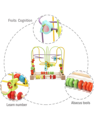 Laberinto de Perlas Wondertoys para Niños 21.78x13.89cm