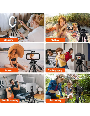 Trípode JOILCAN M30-Tablet 68" (172.72 cm) Ajustable con Control Remoto