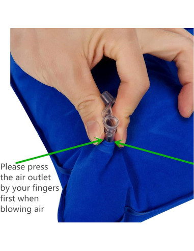 2 Almohadas Inflables de Viaje JAKENHAM Gris A4 Ultraligeras