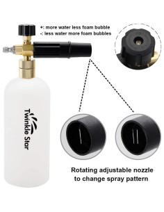 Pistola de Lavado a Presión Twinkle Star con Caño de Espuma 1L 2