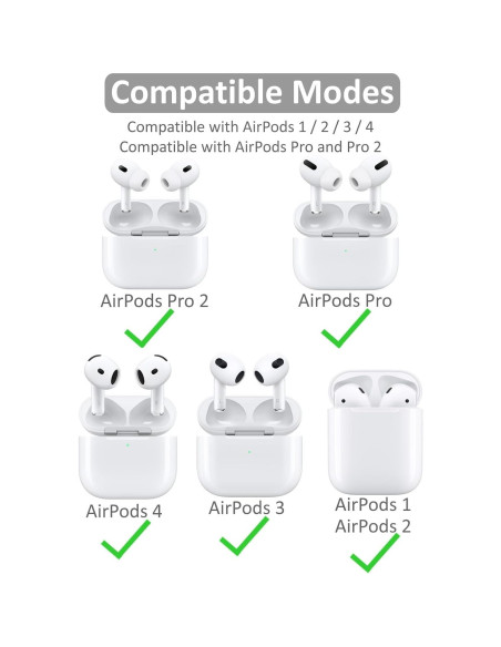 Ganchos para oídos IiEXCEL compatibles con AirPods 4 y Pro