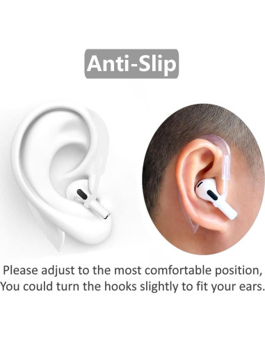 Ganchos para oídos IiEXCEL compatibles con AirPods 4 y Pro