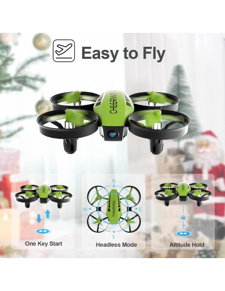 Drone Mini Cheerwing CW10 con Cámara WiFi y Control por Voz