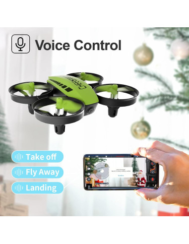 Drone Mini Cheerwing CW10 con Cámara WiFi y Control por Voz