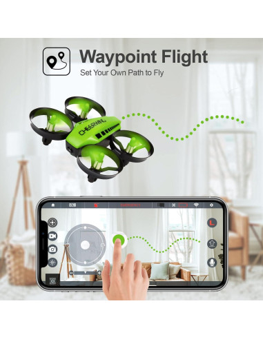 Drone Mini Cheerwing CW10 con Cámara WiFi y Control por Voz