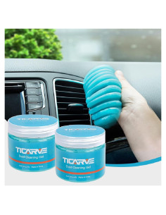 TICARVE Gel de Limpieza para Auto 2 Pack 408g Azul