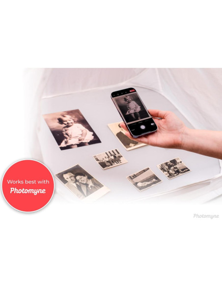 Caja de Luz Fotográfica Photomyne 60x60 cm Plegable Sin Reflejos
