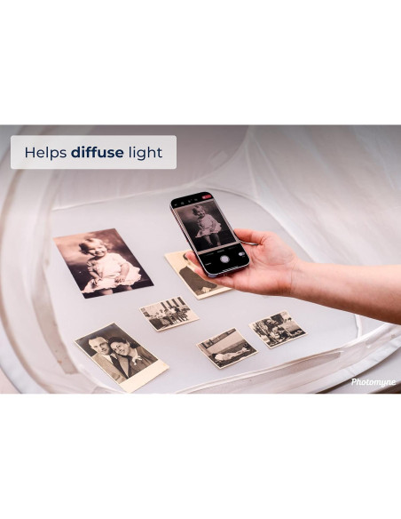 Caja de Luz Fotográfica Photomyne 60x60 cm Plegable Sin Reflejos