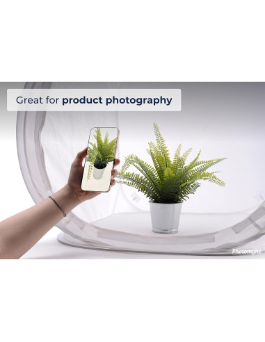 Caja de Luz Fotográfica Photomyne 60x60 cm Plegable Sin Reflejos