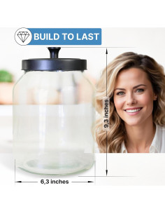 Contenedor de Pods de Lavandería de Vidrio Skywin 3L con Tapa 2