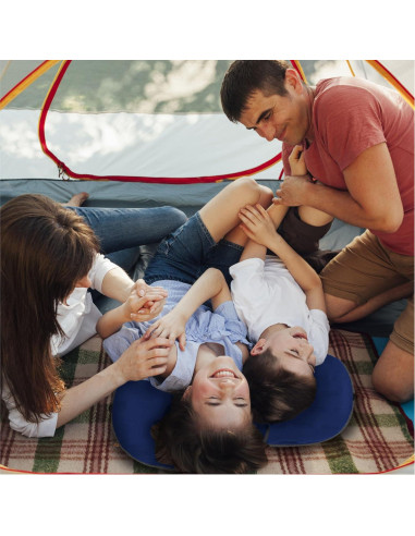 Almohada Inflable TREKOLOGY ALUFT Plus SE Azul - Compacta y Ergonómica