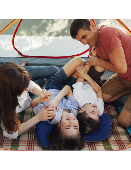 Almohada Inflable TREKOLOGY ALUFT Plus SE Azul - Compacta y Ergonómica