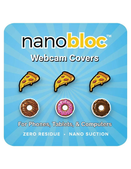 Cubierta de Webcam Eyebloc 6 Piezas Reutilizables Diseño Divertido