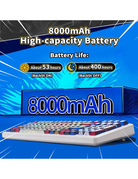 Teclado Mecánico Inalámbrico AULA F99 RGB 99 Teclas