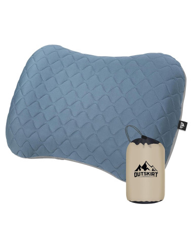 Almohada Inflable de Camping OUTSKIRT YX-CP-Blue Ajustable