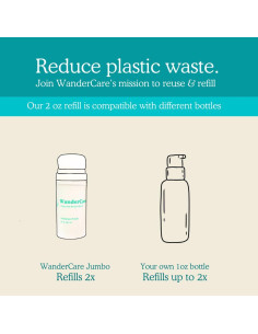 Polvo de Champú Seco WanderCare Natural 56.7g Ecológico 2