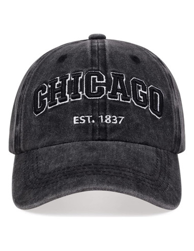 Gorra Vintage Chicago UMiCHOi Unisex Ajustable 3D