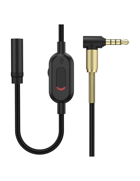 Cable de extensión 3.5mm Puiixur con control de volumen 2m Cable de extensión 3.5mm Puiixur con control de volumen 2m