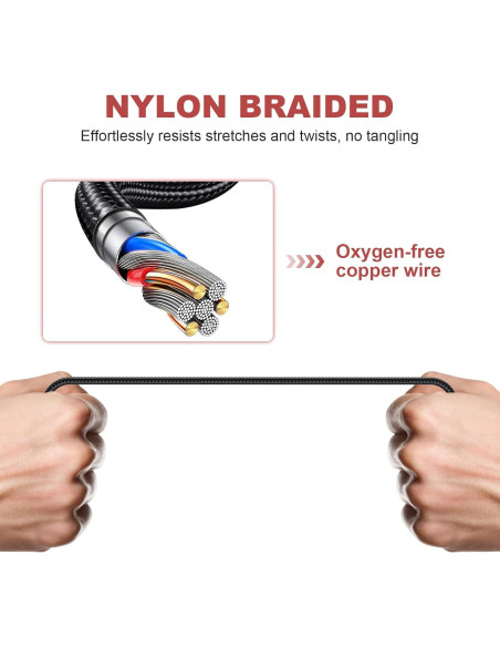 Cable de extensión 3.5mm Puiixur con control de volumen 2m Cable de extensión 3.5mm Puiixur con control de volumen 2m