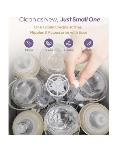 Tabletas de detergente Nuliie 130 para limpieza de botellas 2