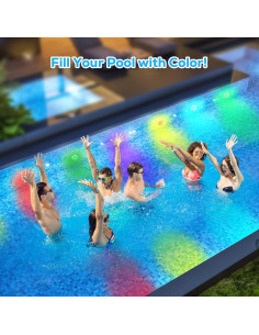 Luces LED subacuáticas recargables VICHTOP IP68 1-Pack 2