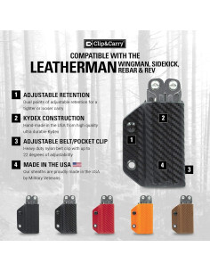Funda Kydex Clip & Carry para Multiherramienta Leatherman 2