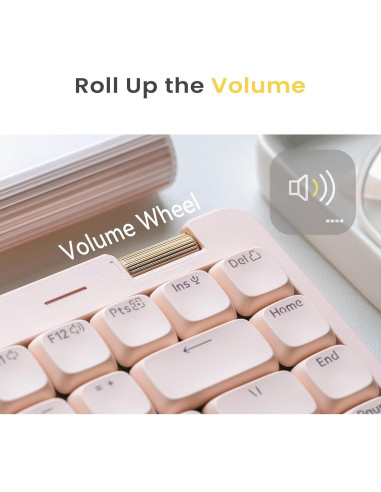 Teclado Mecánico Inalámbrico Lofree Flow Lite 84 Teclas Flamingo