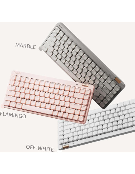 Teclado Mecánico Inalámbrico Lofree Flow Lite 84 Teclas Flamingo