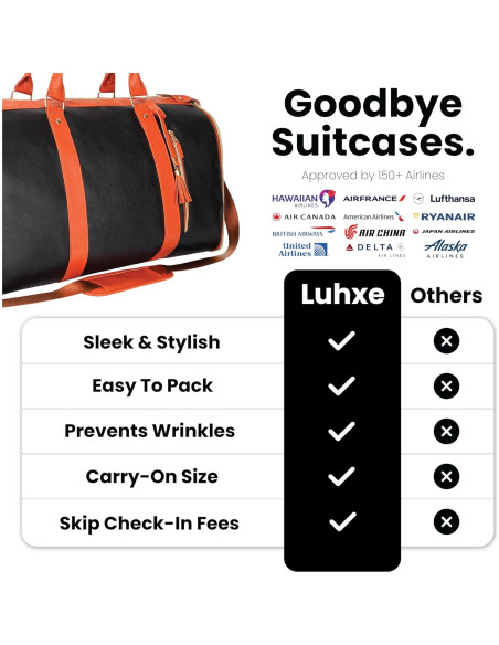Bolsa de viaje Luhxe Carry On con pouch para zapatos - Carbón