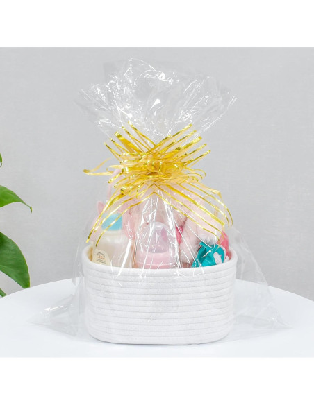 Cesta Pequeña ABenkle Tejida 22x16x12 cm para Almacenamiento