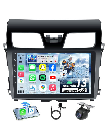Radio Estéreo para Coche Fortdows 10.1" Android 12 Nissan Altima 2013-2015