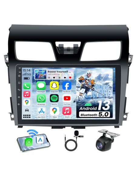 Radio Estéreo para Coche Fortdows 10.1" Android 12 Nissan Altima 2013-2015
