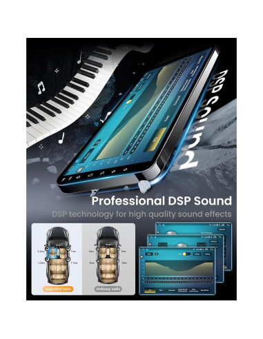 Radio Estéreo para Coche Fortdows 10.1" Android 12 Nissan Altima 2013-2015