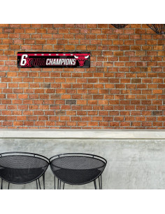 Señal de Calle Plástica Rico Industries NBA Chicago Bulls 2