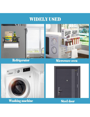 Soporte Magnético para Toallas de Papel Hoopoton - Negro