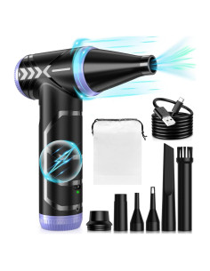 Soplador de Aire Comprimido Eléctrico Hotfien 150000RPM Púrpura