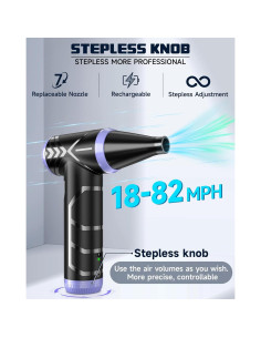 Soplador de Aire Comprimido Eléctrico Hotfien 150000RPM Púrpura 2